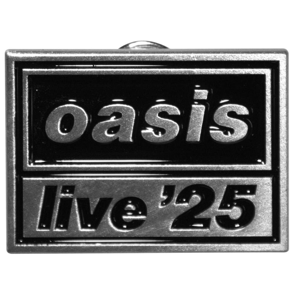 Oasis - Live '25 Logo Pin - Silver coloured/Black